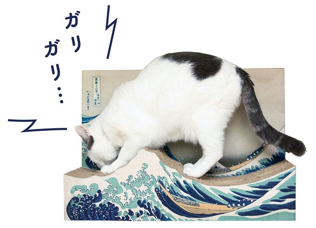 あの葛飾北斎の名作『富嶽三十六景』が“猫用つめとぎ”に！ミュージアム部コラボの「名画をたしなむ猫のつめとぎ」が「フェリシモ猫部(TM)」から新登場｜FELISSIMO  COMPANY [フェリシモ カンパニー]