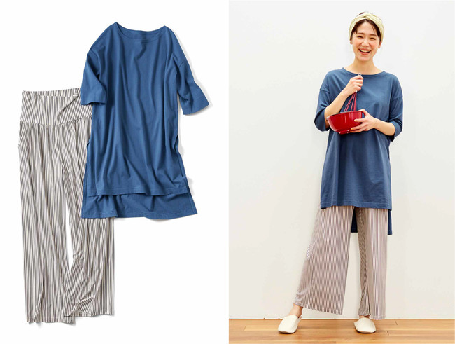シンプルライフ研究家マキさんとのコラボ商品 おうちもおでかけもヨガもいけちゃうコーディネイトセット が フェリシモの Live In Comfort から新登場 Felissimo Company フェリシモ カンパニー