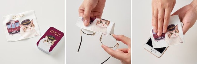 阪急電鉄×猫部猫車掌さんがかわいく敬礼する「パスケース」や