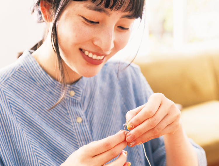 針穴が大きいから糸通しもらくちん！