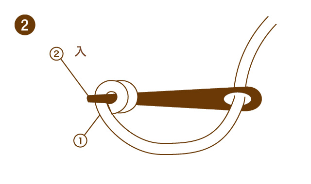 フレンチノットステッチの刺し方②