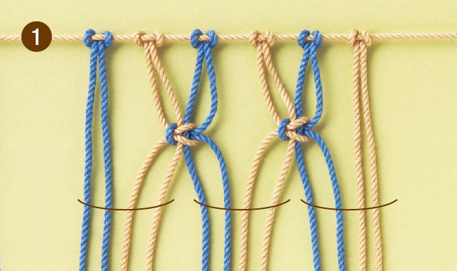 初心者も分かるマクラメ編みの編み方 紐だけで簡単手づくり クチュリエブログ