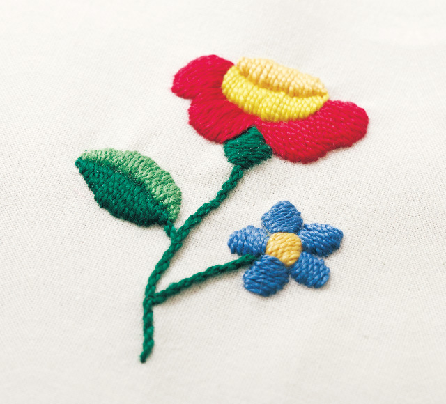 ハンガリーの代表的な刺繍 カロチャ刺繍の刺し方 クチュリエブログ
