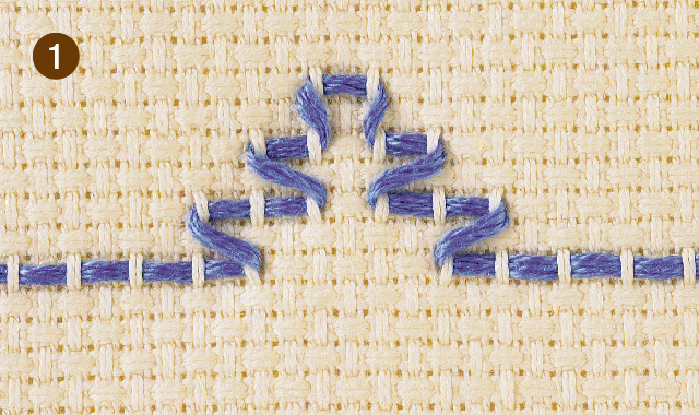 模様と糸のグラデーションが美しい、スウェーデン刺繍のやり方 - クチュリエブログ