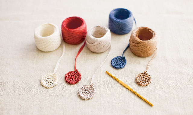 編み図あり ペーパーヤーンでかぎ針編みの編み方 クチュリエブログ