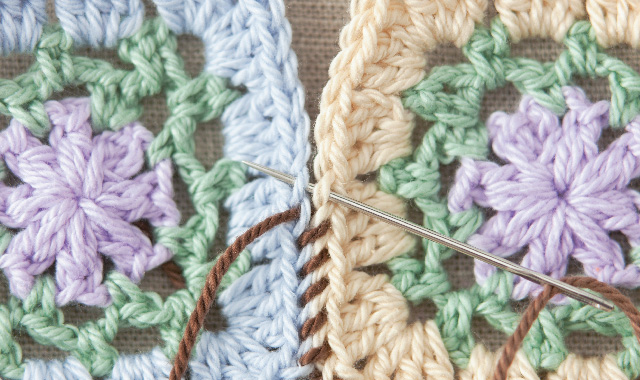 かぎ針編みの基本｜モチーフのつなぎ方～編み物～   クチュリエブログ