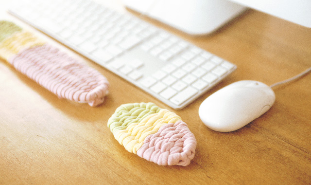 布ぞうりの編み方で作る布小物 リストウェイト クチュリエブログ