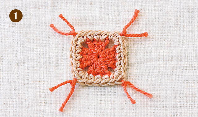 かぎ針編みの基本 巻きかがりはぎのやり方 編み物 クチュリエブログ