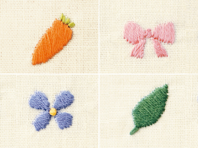 面を埋める刺繍のやり方