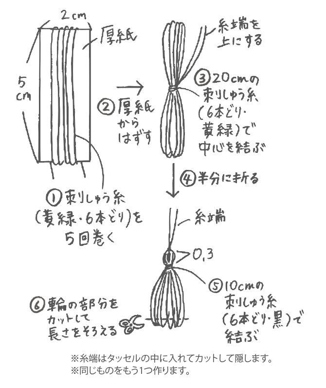 ステンドグラス風イヤリング作り方3