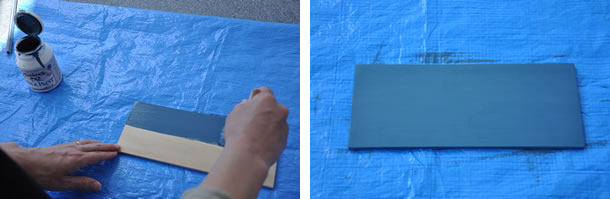 下地になるトリトンブルーを塗っていきます