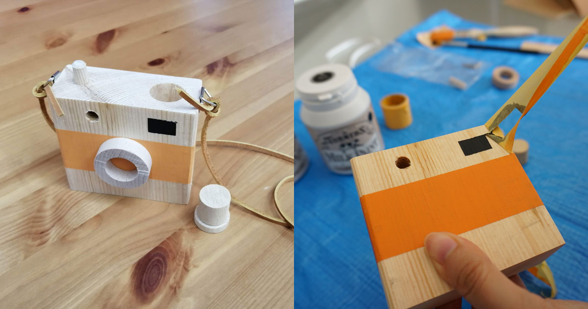 レシピ記事 Diyキットに挑戦 おもちゃの木製カメラ フェリシモ女子diy部ブログ