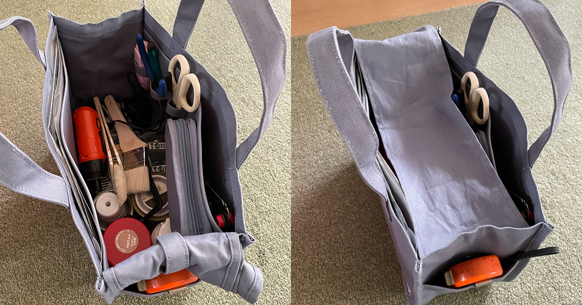 ごちゃごちゃ工具箱を整理整頓！目隠しツールバッグですっきり収納してみた - フェリシモ女子DIY部ブログ
