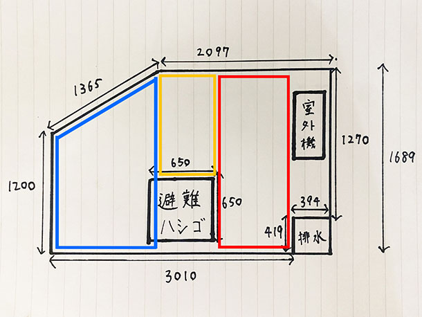 黄色い枠部分は完了したので、ここからは青枠部分です