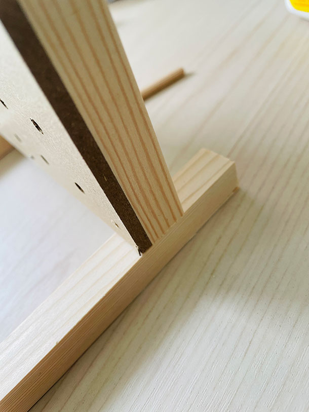 取付け位置は前を短くしてみた