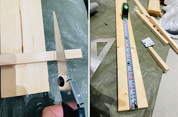 まずは採寸だけどいちばん苦手な作業
