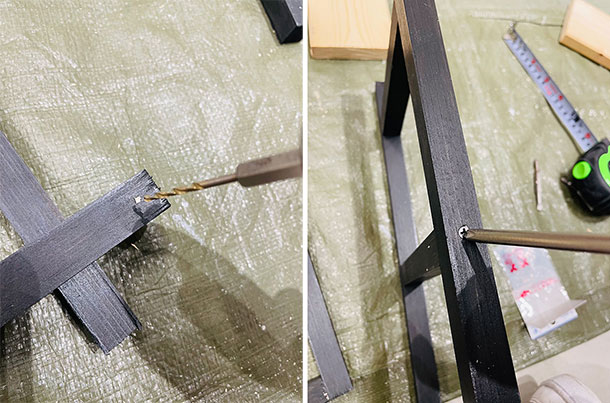 塗装が終わったら組み立て