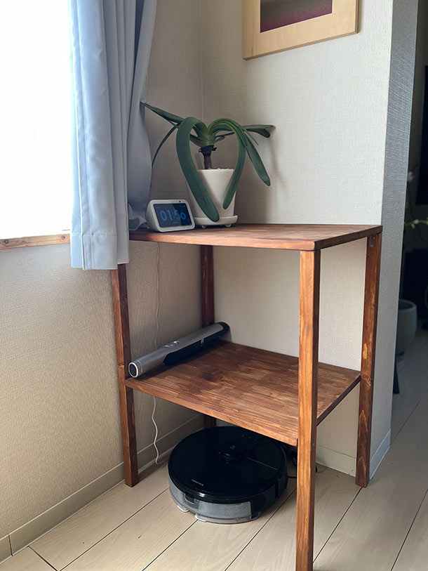 完成したお掃除ロボットの巣がこちら