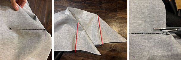 残り3ヵ所も同じように縫い合わせていきます