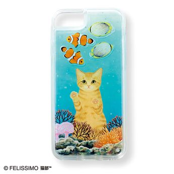 WEB限定お買い得商品 | 水槽をのぞく猫のスマホケース〈茶トラ〉