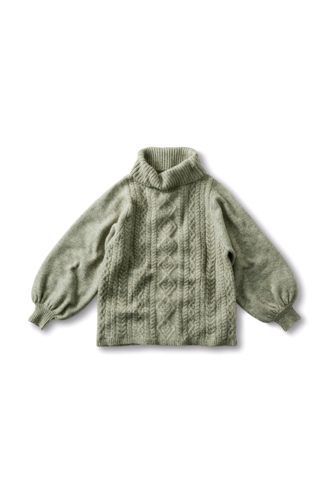 WEB限定お買い得商品|and myera　アランニットオフタートル