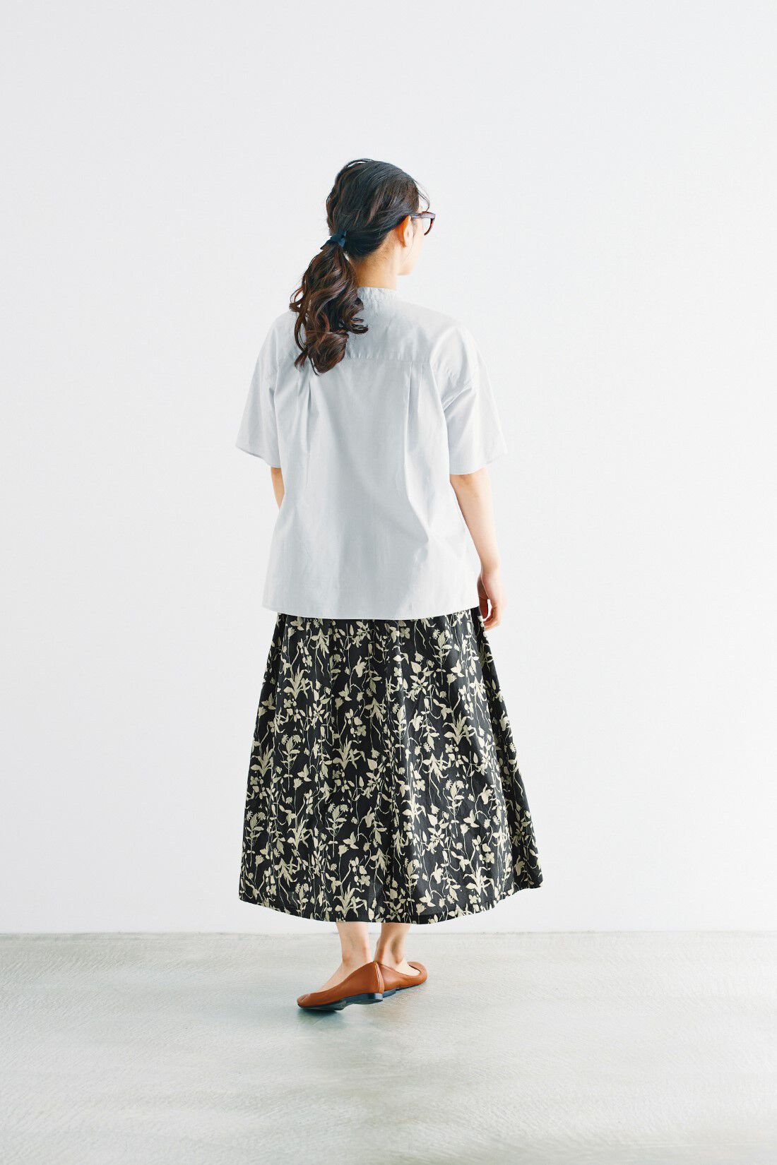 WEB限定お買い得商品|ａｎｄ　ｍｙｅｒａ　草花プリントスカート