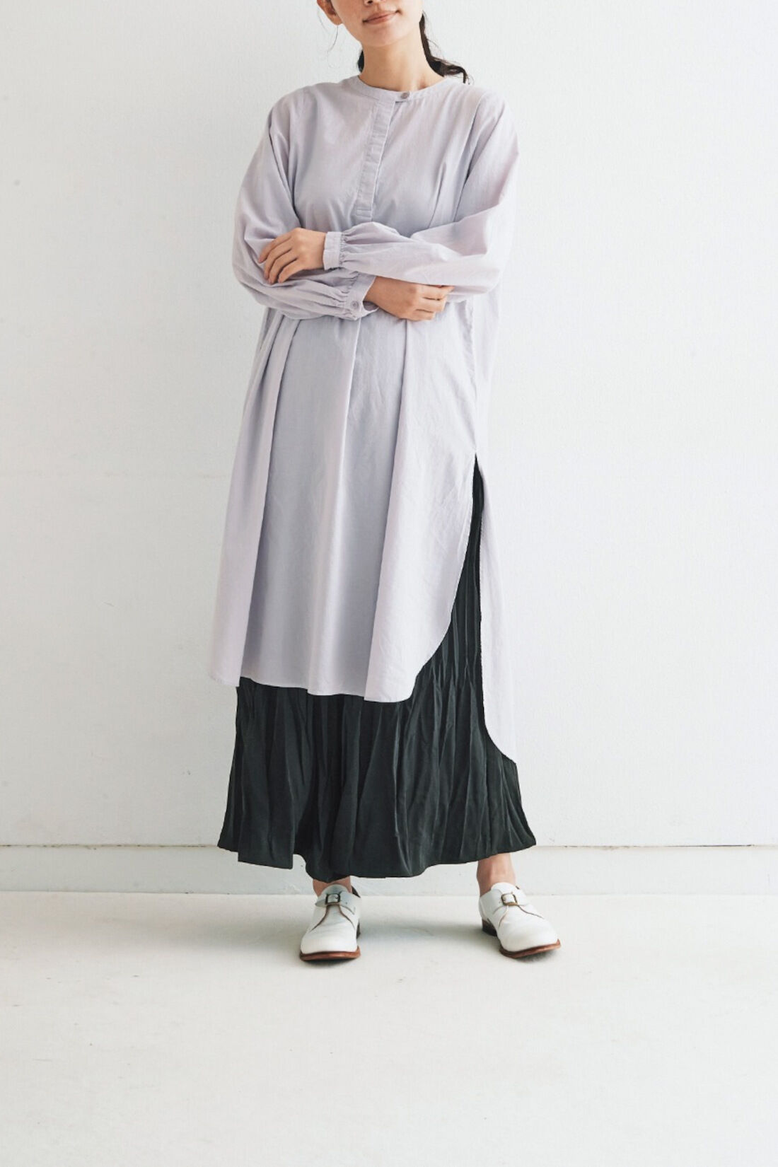 WEB限定お買い得商品|and myera プリーツキュロット〈黒〉