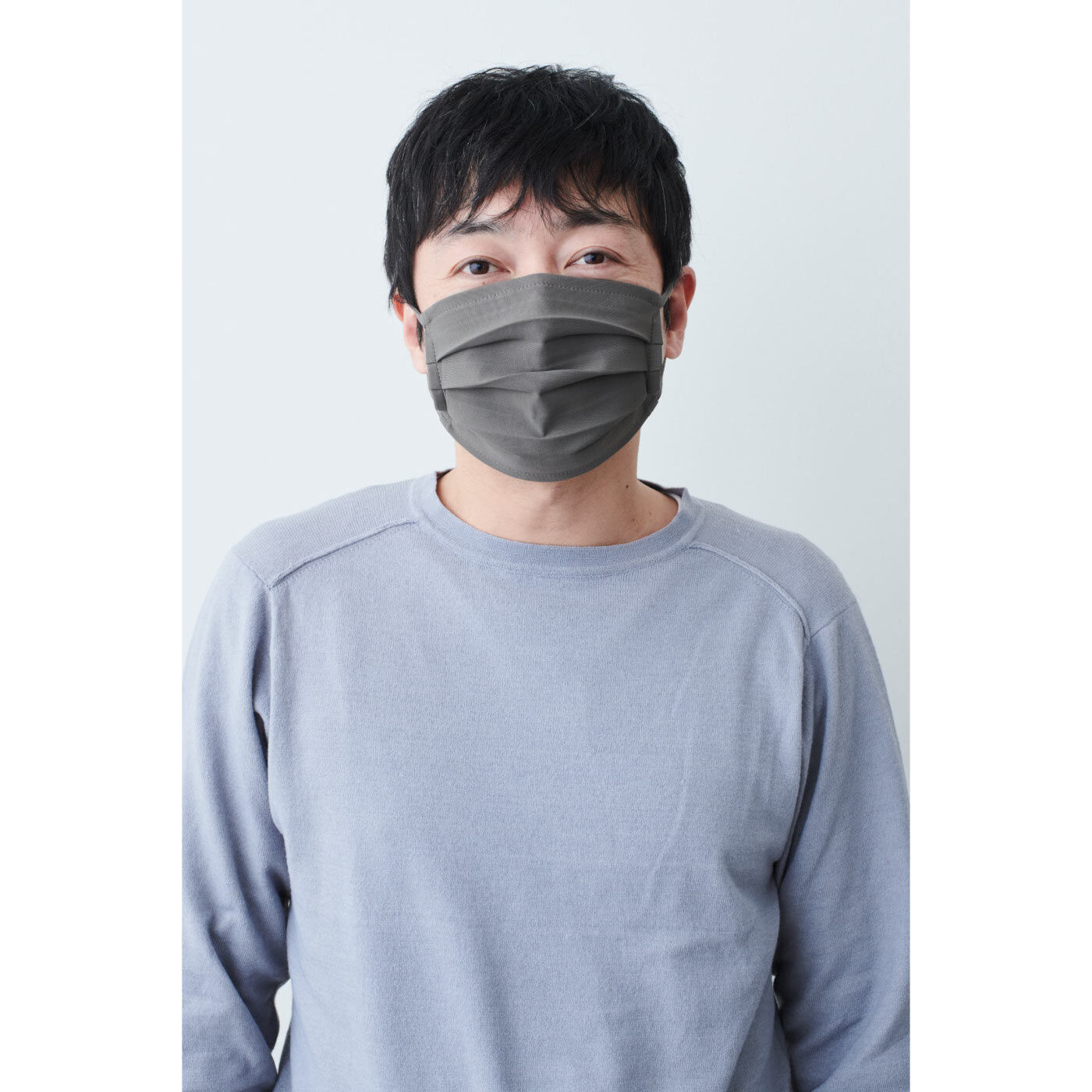 WEB限定お買い得商品|IEDIT[イディット]　日本の工場で作った UVケアなどの機能がうれしい やさしい肌ざわりの布プリーツマスク