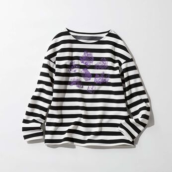 WEB限定お買い得商品 | きらら舎コラボ！太ボーダー鉱物プリントＴシャツ