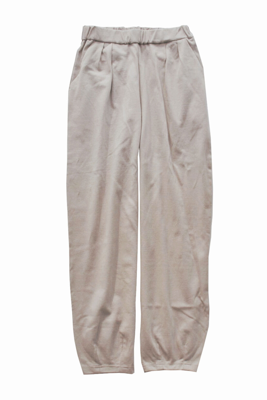 realstock [リアルストック]（Express BOX）|Live love cottonプロジェクト IEDIT[イディット]　ツータック遣いのぷかっとパンツ〈グレージュ〉|〈グレージュ〉