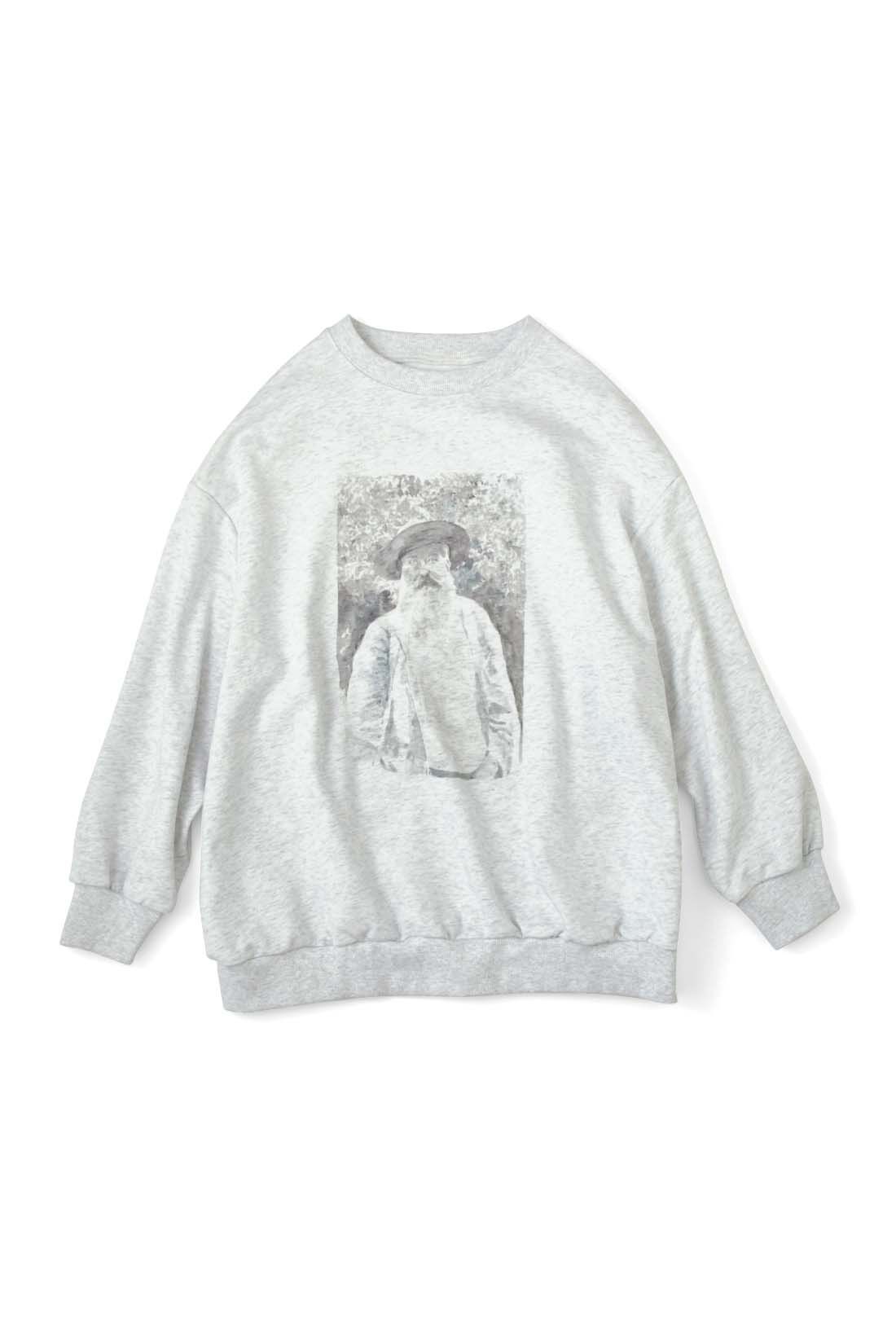 realstock [リアルストック]（Express BOX）|シロップ.×ミュージアム部　フランスの印象派画家モネの肖像 プリントスウェット
