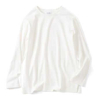 Real Stock | 吸湿 発熱 コットン ほか綿 Ｔシャツ 白