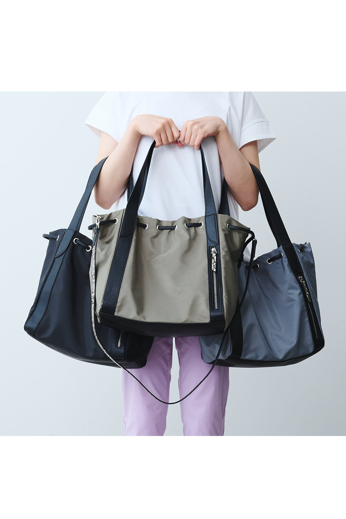 realstock [リアルストック]（Express BOX）|IEDIT[イディット] SELECT　ナイロン素材の2-WAYショルダーバッグ