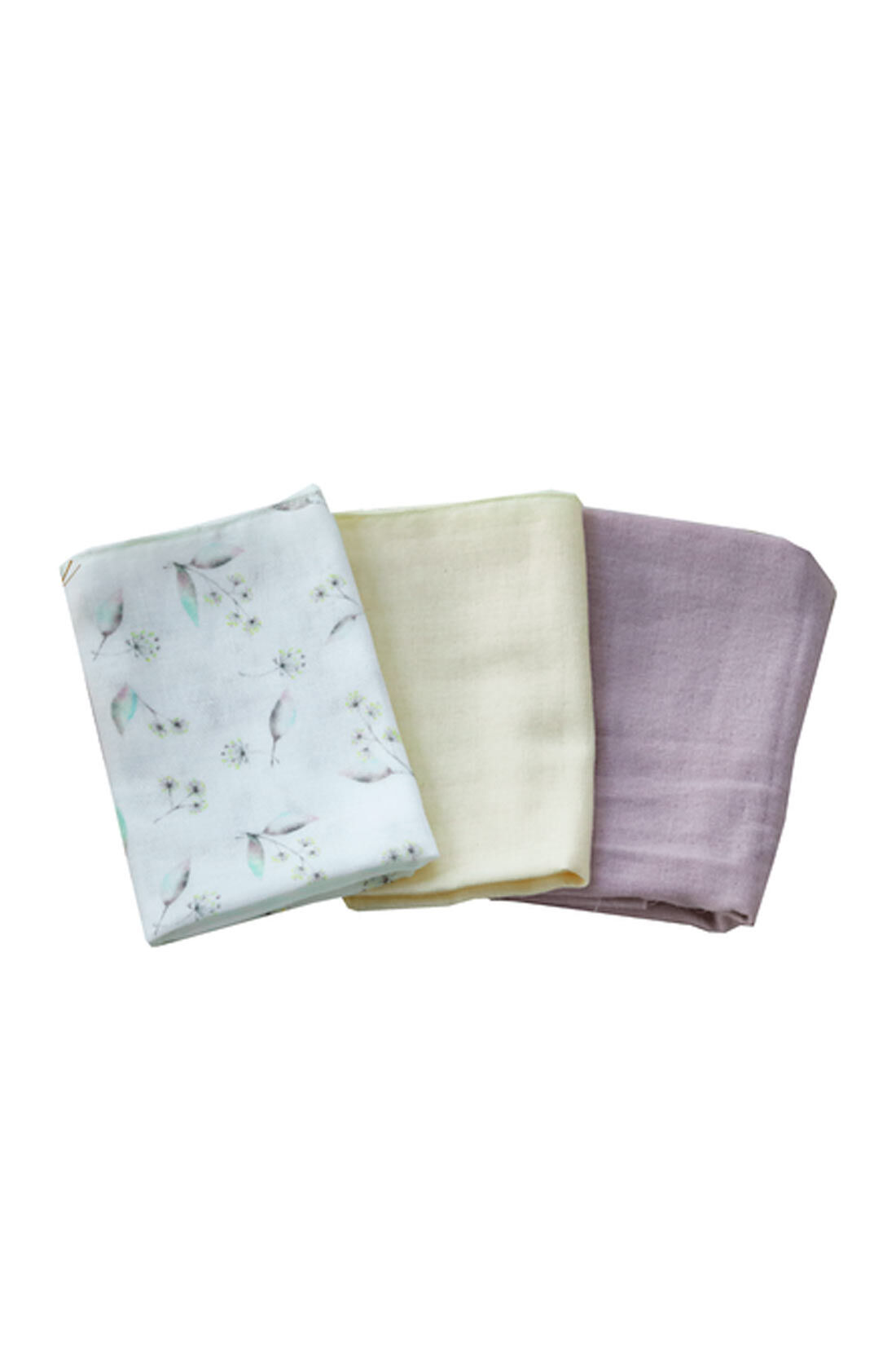 realstock [リアルストック]（Express BOX）|【3～10日でお届け】［Mama select］Lien de famille かすみ草柄のガーゼ３点セット〈ピンク〉