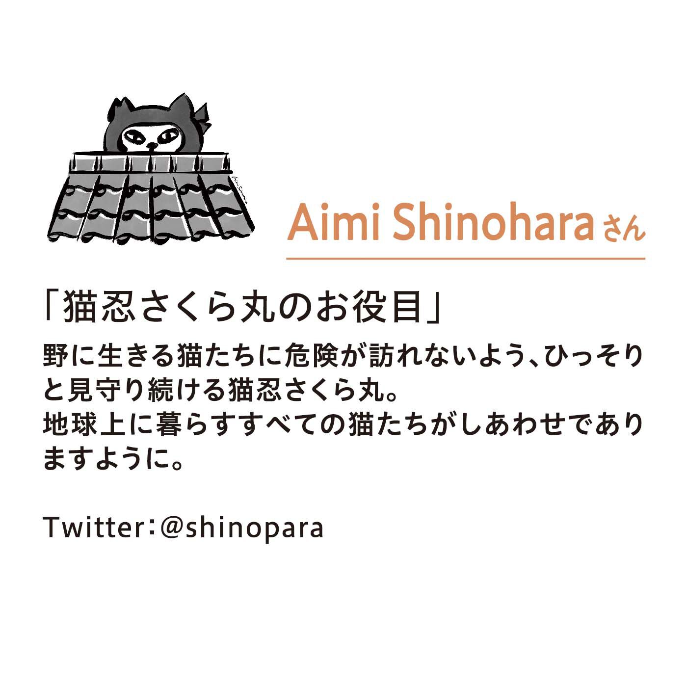 Real Stock|Aimi Shinohara×猫部　地域猫チャリティークリアファイル2022