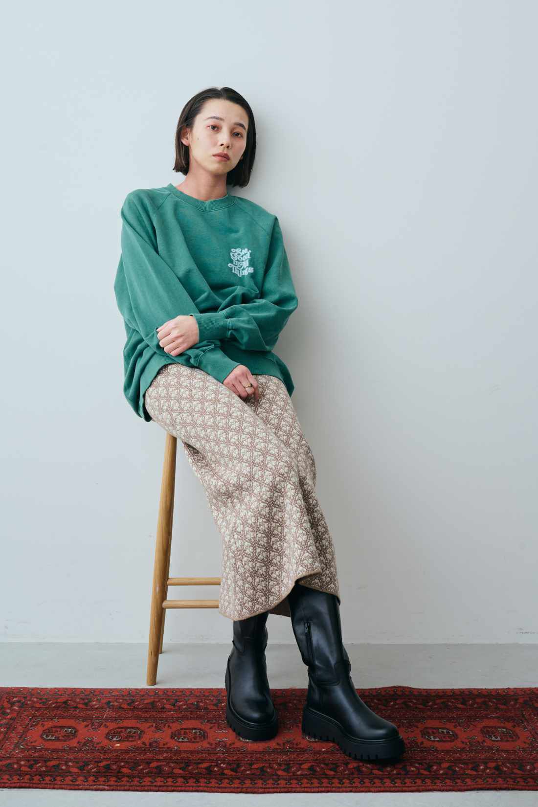 realstock [リアルストック]（Express BOX）|MEDE19F 〈SELECT〉　【CORSO ROMA】　ブーツ　4405|モデル身長：168cm