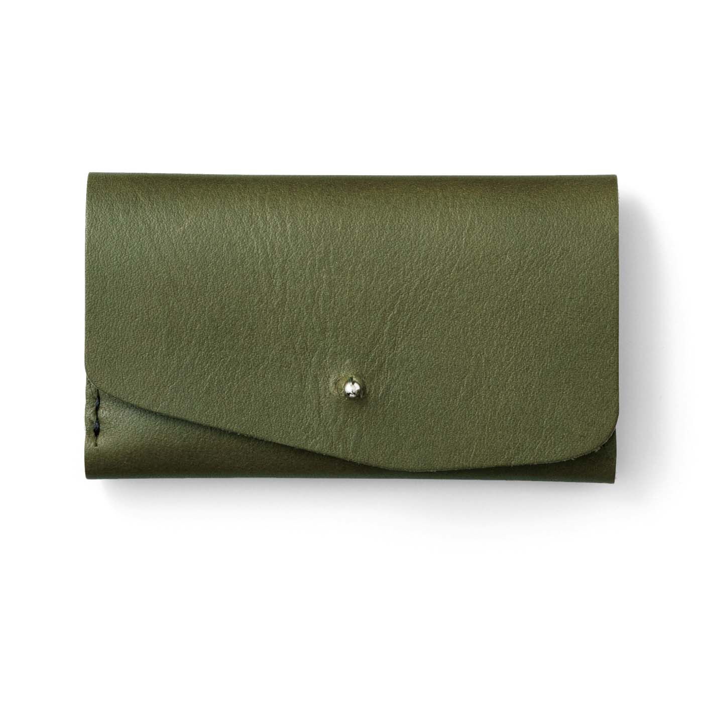 realstock [リアルストック]（Express BOX）|ステッチするだけで愛着がわく 本革カードケースキット|〈2. OLIVE〉