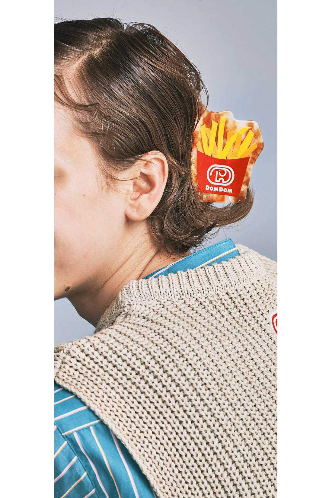 Real Stock|ドムドムハンバーガーコラボ　フェイバリットメニューヘアクリップ|ガッチリとした歯でしっかり髪をホールド。
