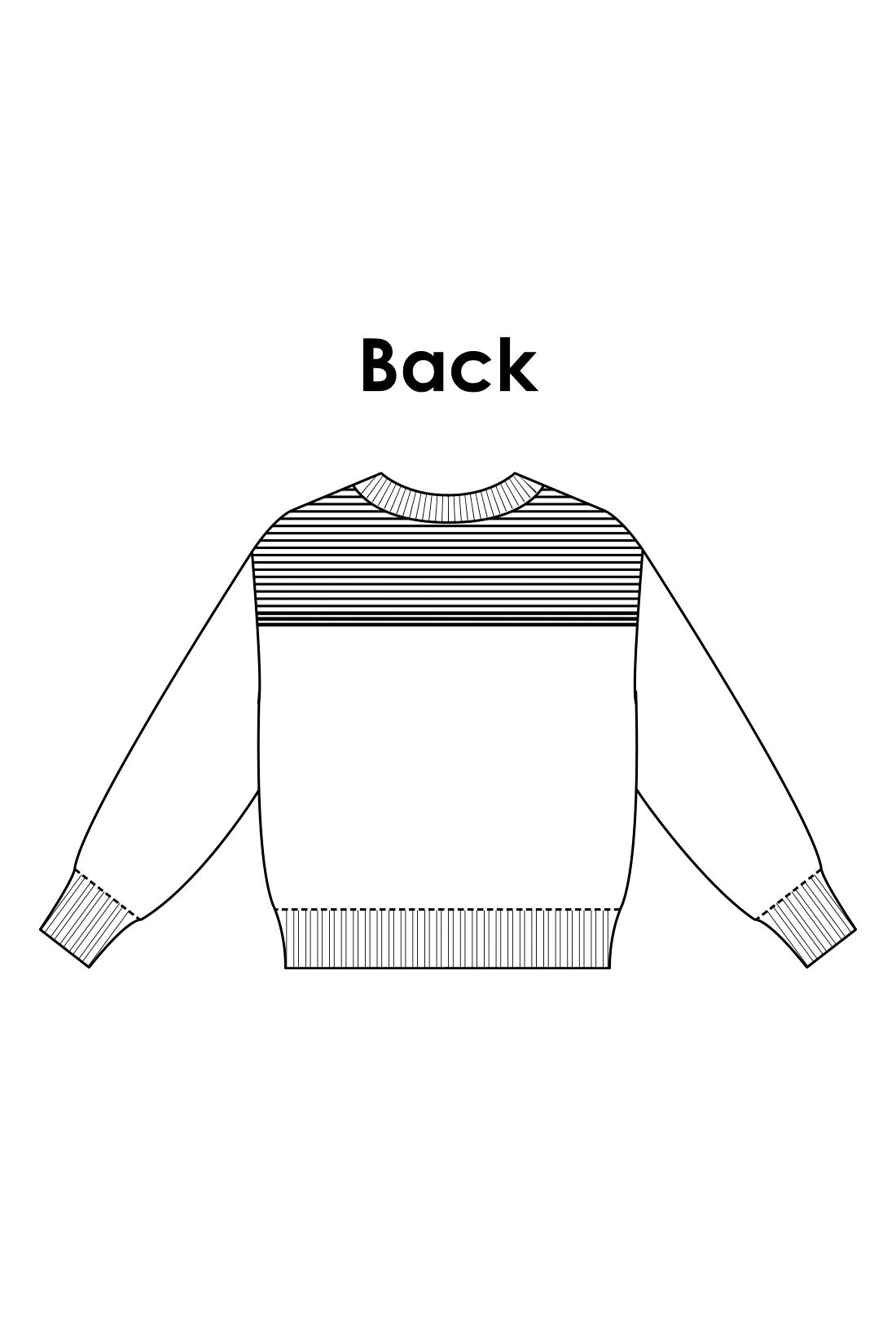 Real Stock|IEDIT[イディット]　コットン素材のハンサムデザインニット〈1〉