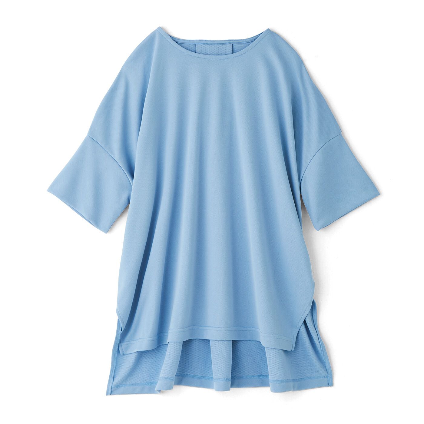 realstock [リアルストック]（Express BOX）|汗と体形をおしゃれにカバー　体操服素材のカットソートップス〈サックスブルー〉|〈サックスブルー〉