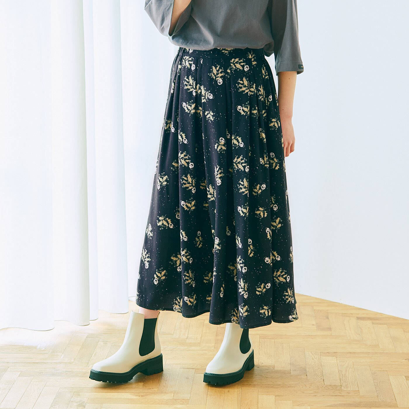 ✨超美品✨OBLI ミモザタフタスカート サイズ2 ミモザタフタスカート【残りわずか】 | BOTTOMS | OBLI