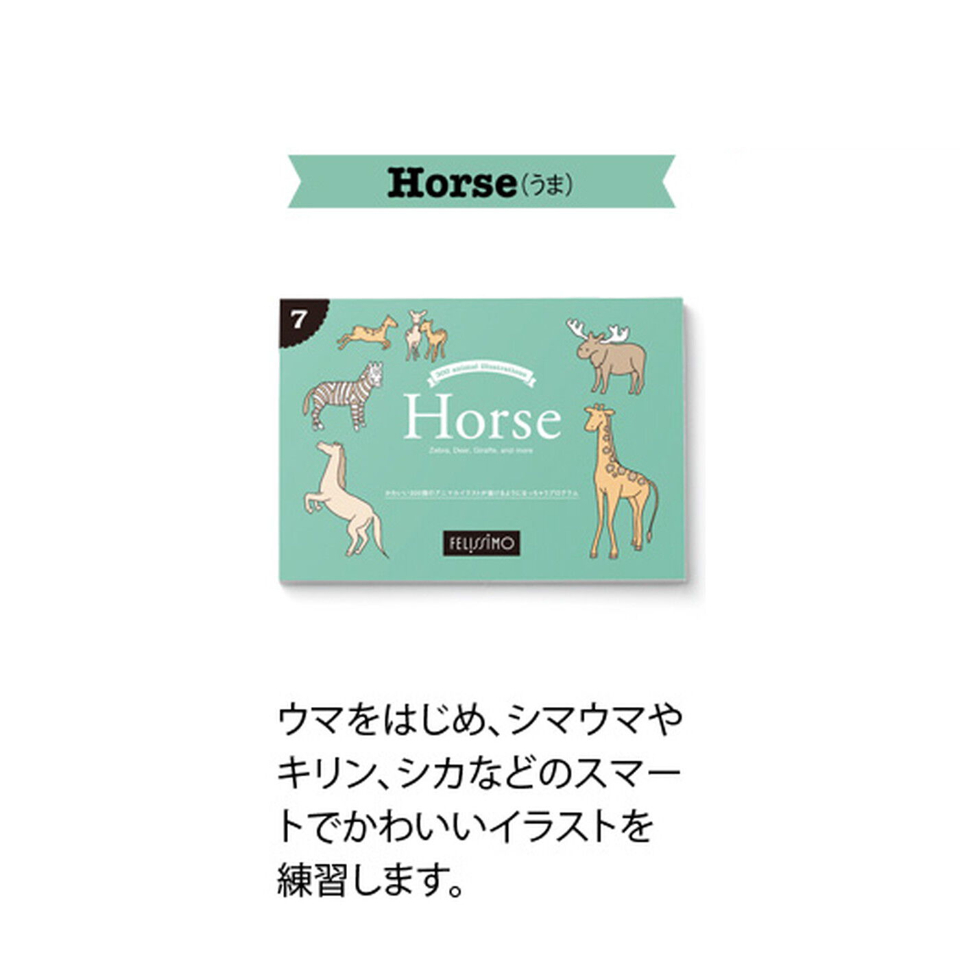 realstock [リアルストック]（Express BOX）|アニマルイラストプログラム|〈7. Horse（うま）〉