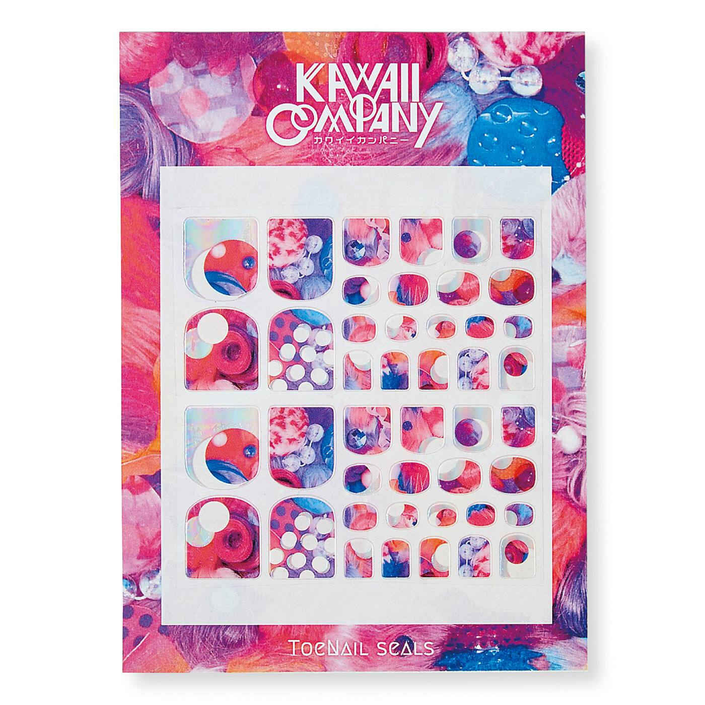 Real Stock|KAWAII COMPANY　色とギラギラと透け感がカワイイ つま先を彩るフットネイルシール|2:circular berry