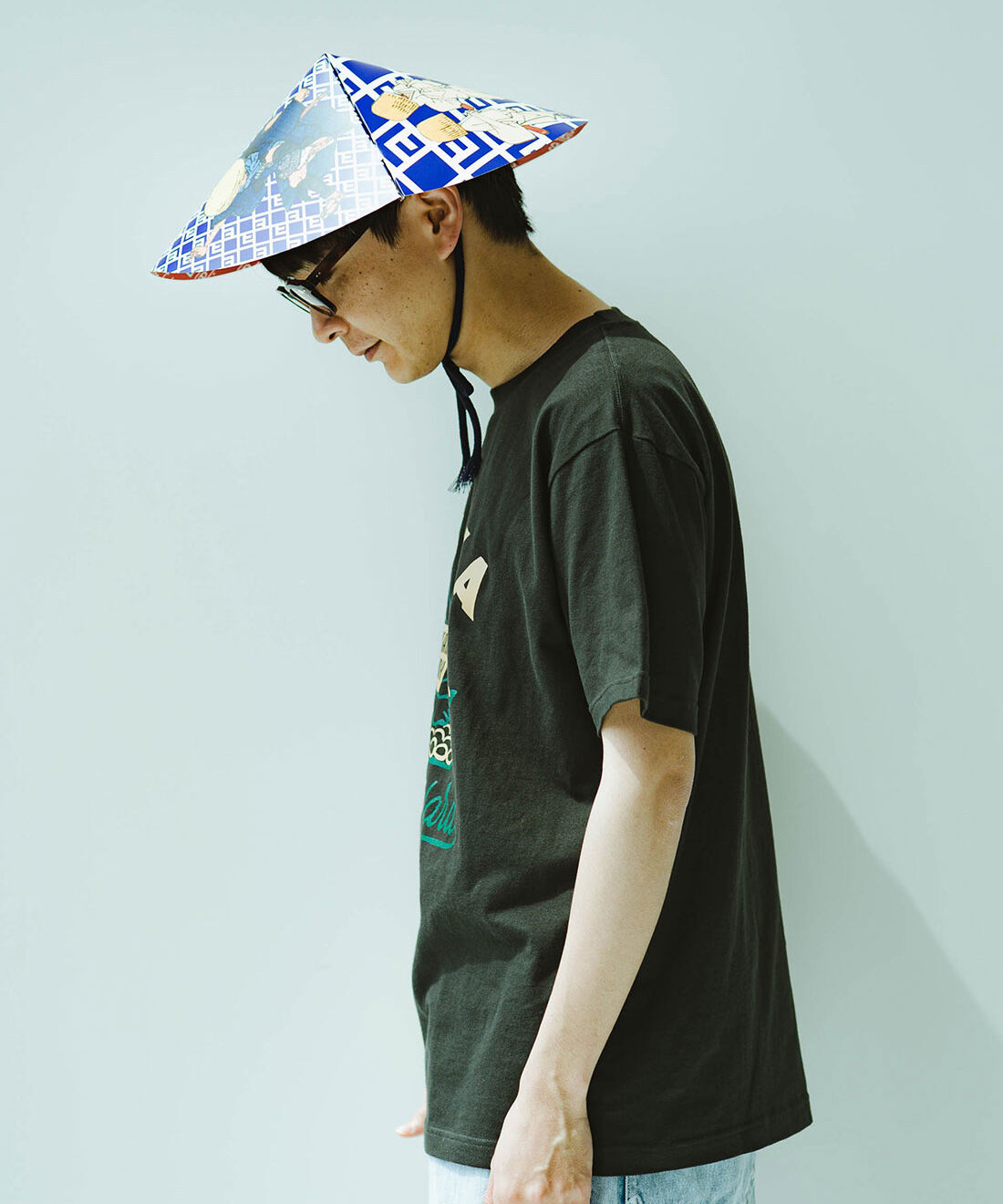 realstock [リアルストック]（Express BOX）|【FELISSIMO Globalオリジナル】100セット限定 ！すっげえ笠付き OSAKA Standard Tシャツ〈ブラック〉