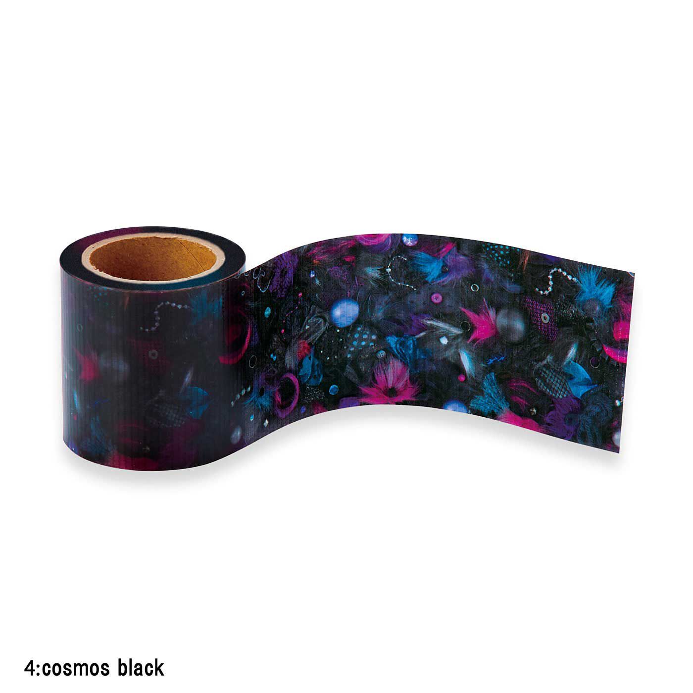 realstock [リアルストック]（Express BOX）|KAWAII COMPANY　光とカラフルの贈りもの 透明感が美しい アートなカワイイ養生テープ|〈cosmos black〉