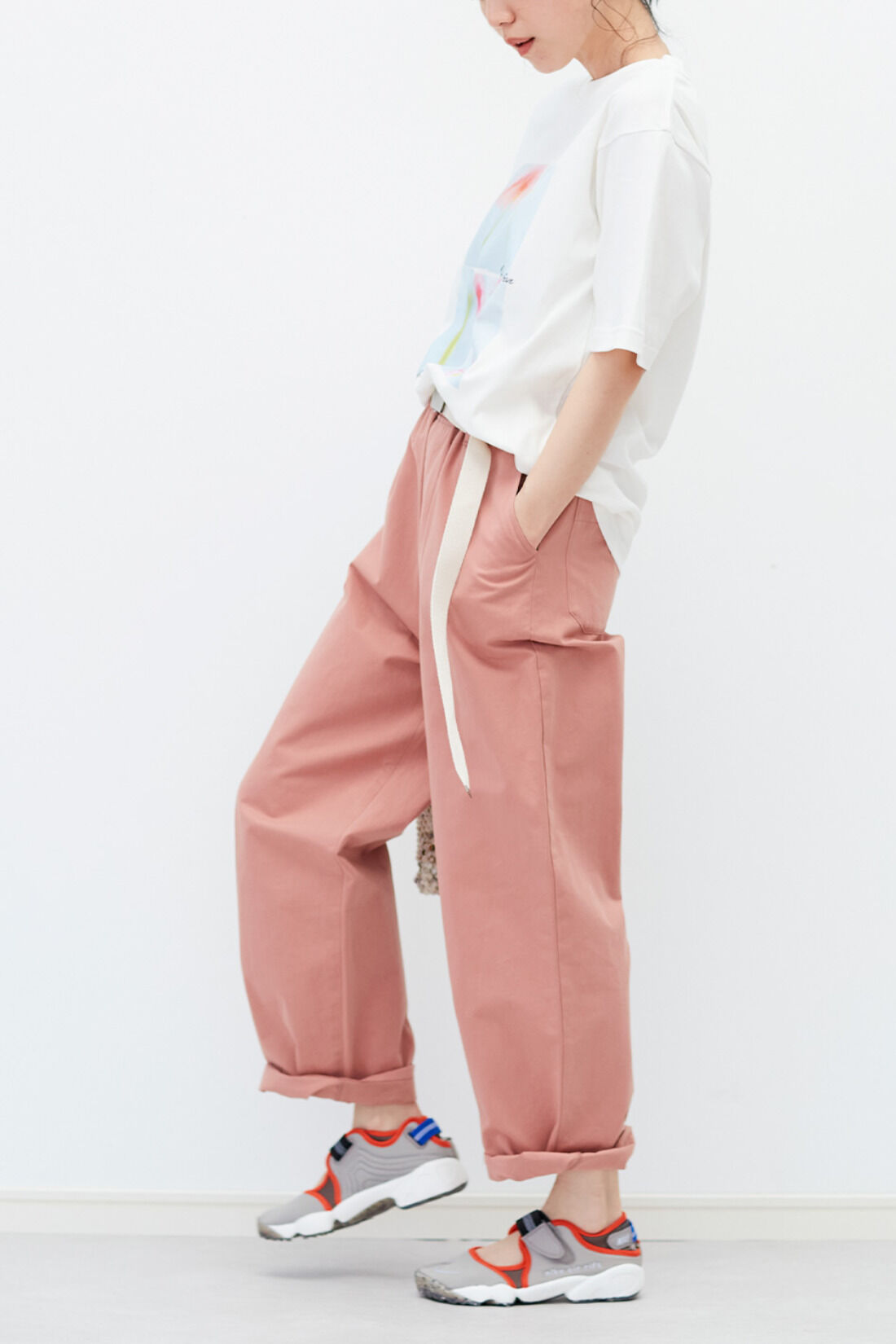 FOTUS フェトウス バックジップ変形スカートワイドパンツ