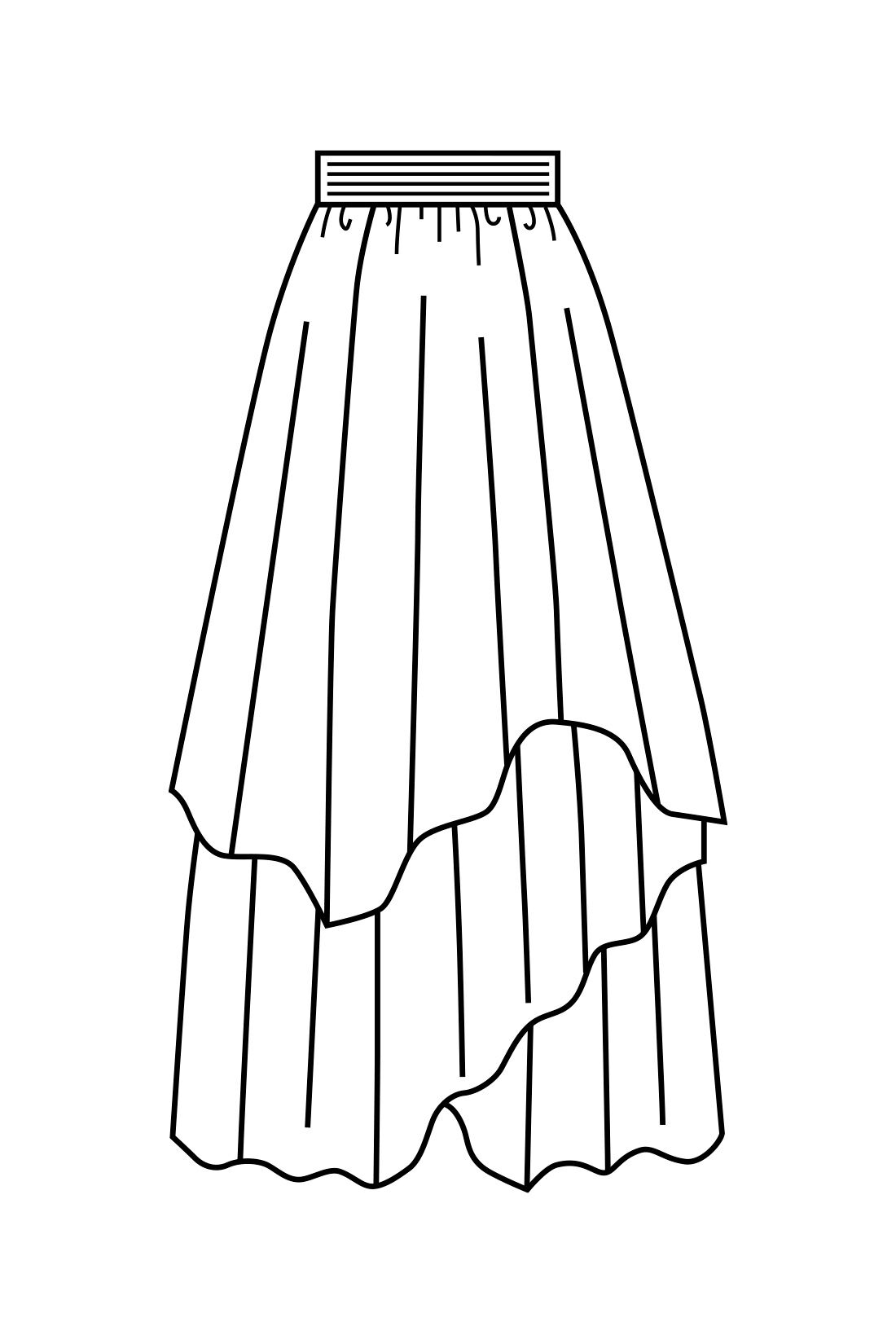 Real Stock|IEDIT[イディット]　ふわりと軽やかな楊柳（ようりゅう）ティアードイレギュラーヘムスカート〈アイボリー〉|アンダースカートと2枚仕立てだから一枚で着ても透けにくい仕様。