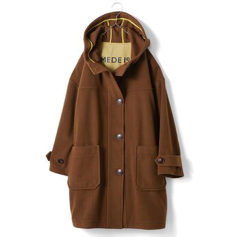 realstock [リアルストック]（Express BOX） | ウールモッサのダッフルコートブラウンＭＤ１９
