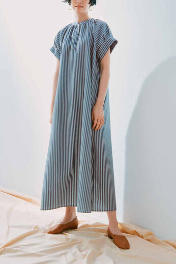 Real Stock | サッカーバンドシャツワンピ〈ネイビー〉ＩＥ
