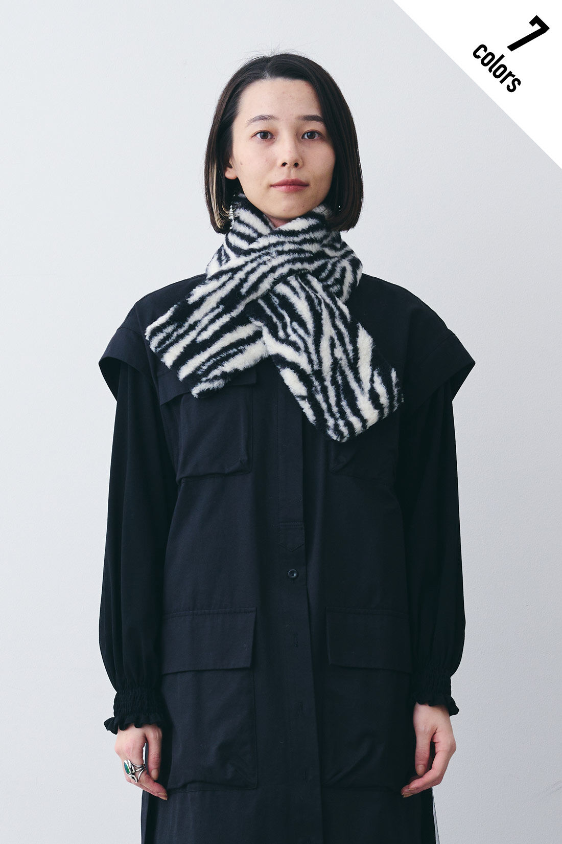 Real Stock|MEDE19F 〈SELECT〉 【SHEEP BY THESEA】 WOOL　マフラー|7.ZEBRA[[BR]]